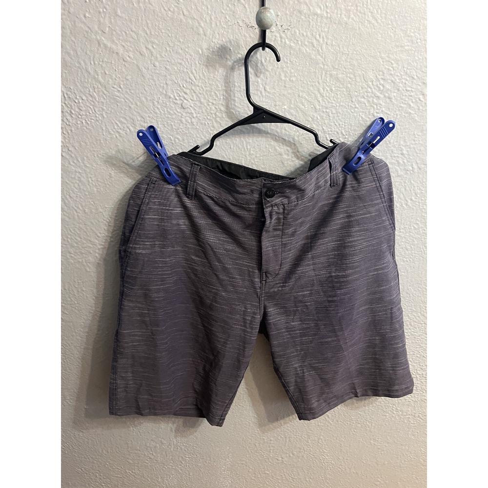 Mens Trunks Grayish Blue Zip Up Shorts Size 36 Inseam 10 Inches‎